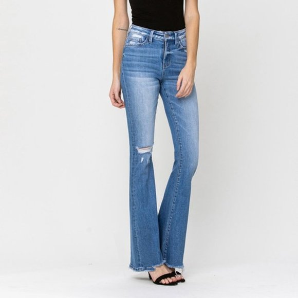 *NEW* Flying Monkey High-Rise Flare Jeans - Picture 9 of 12